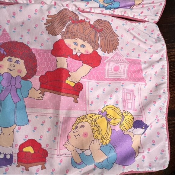 Vintage 80s Cabbage Patch Kids Set of 2 Pillowcases Nostalgic Retro - Picture 6 of 10